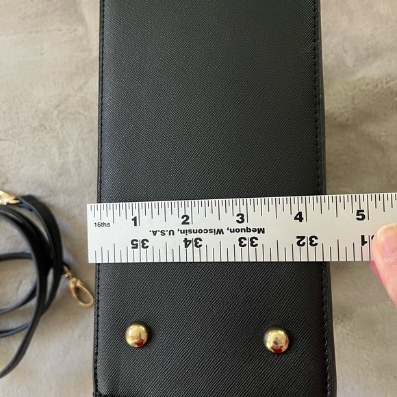 Dune London Black Faux Leather Python Snake Satchel Top Handle Crossbody Bag - Picture 14 of 16